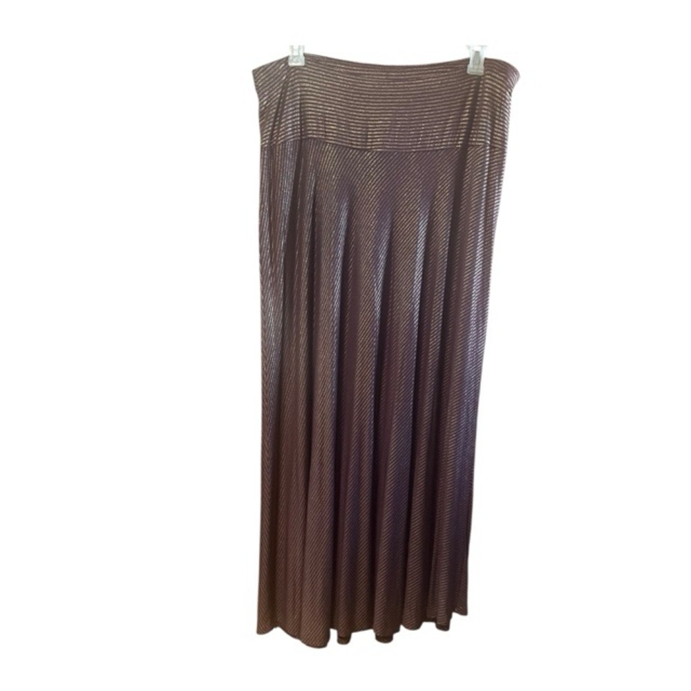 Lane Bryant Striped Shimmer‎ Maxi Skirt NWT